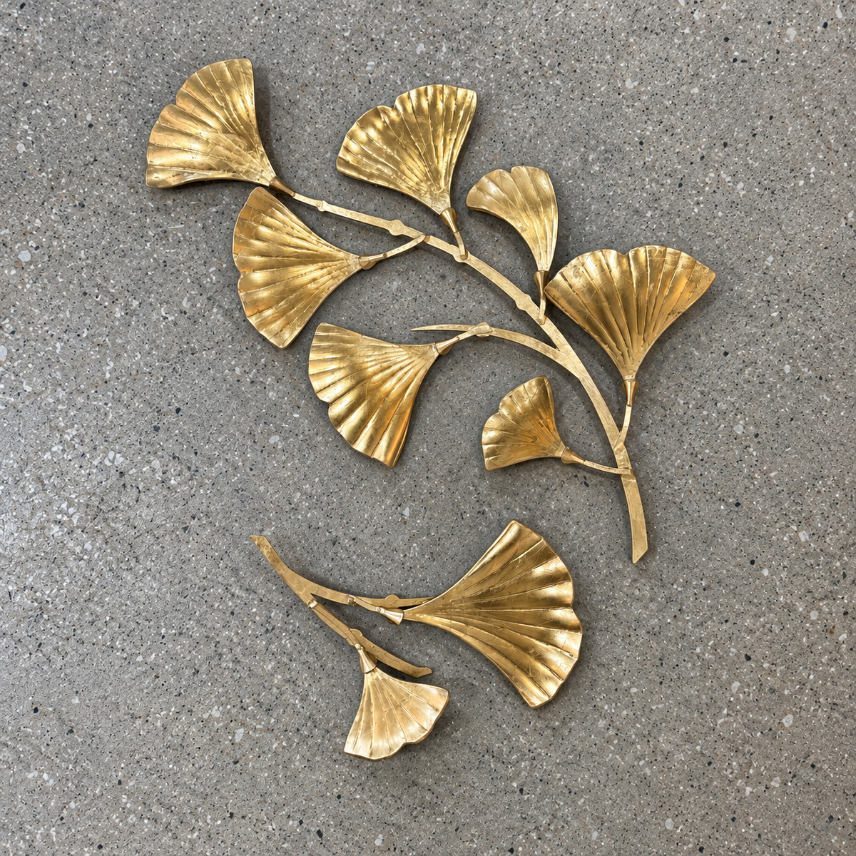 Branch and two-leaf pair - retouched studio photograph